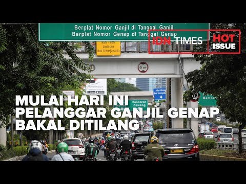 MULAI HARI INI PELANGGAR GANJIL GENAP DI JAKARTA BAKAL DITILANG