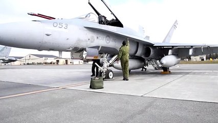 Royal Canadian Air Force CF-18 Hornet Fighter Jets • Operation Noble Defender