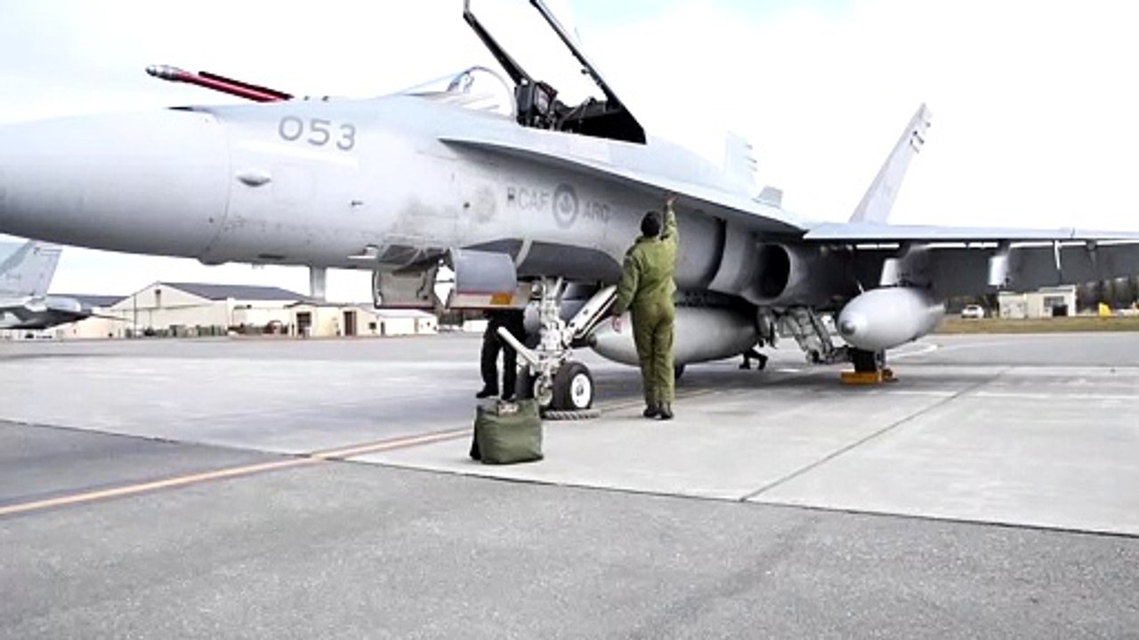 Royal Canadian Air Force CF-18 Hornet Fighter Jets • Operation Noble Defender