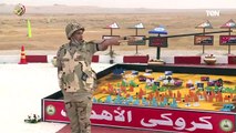 وزير الدفاع  يشهد مشروع تكتيكى بجنود بالذخيرة الحية الذى تنفذه إحدى وحدات الجيش الثالث الميدانى