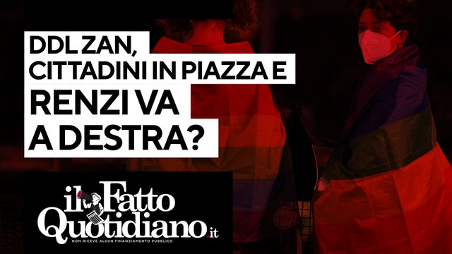 Ddl Zan, cittadini in piazza e Renzi va a destra?