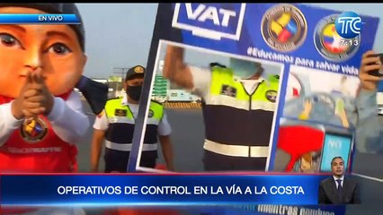 Operativos de control en la Vía a la costa