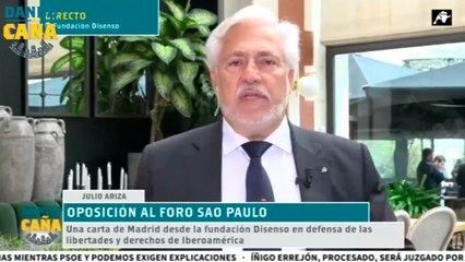 Julio Ariza asiste a la presentación del documental de Disenso en el que se desenmascara el Foro de Sao Paolo