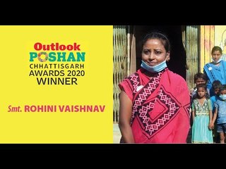 Smt. Rohini Vaishnav: winner of Outlook Poshan Chhattisgarh Award 2020