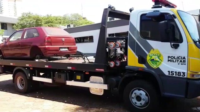 Veículo Gol com registro de furto é encontrado pela Guarda Municipal de Cascavel na BR-369