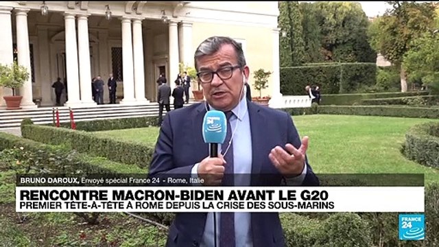 Rencontre Biden/Macron à Rome : premier tête-à-tête depuis la crise des sous-marins