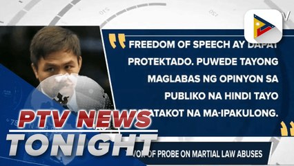Pacquiao in favor of probe on martial law abuses, vows to fight corruption and go after corrupt officials