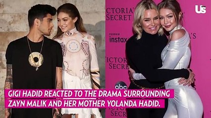 Video herunterladen: Gigi Hadid Reacts To Zayn Malik and Yolanda Hadid Drama