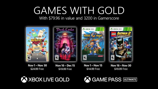 Juegos con Gold de noviembre para Xbox One y Xbox Series: más de 3.000 puntos en logros