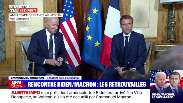 Rencontre Biden/Macron: C'est l'avenir qu'il faut regarder , assure Emmanuel Macron