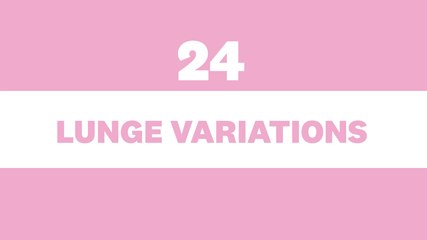 24 Lunge Variations