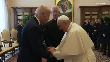 Ferenc pápával találkozott a Vatikánban Joe Biden