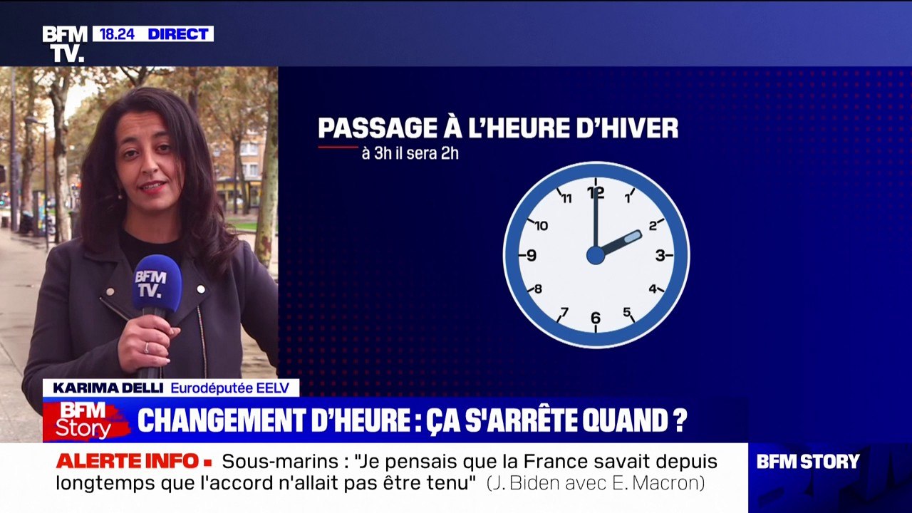 Changement d'heure: pour l'eurodéputée Karima D...