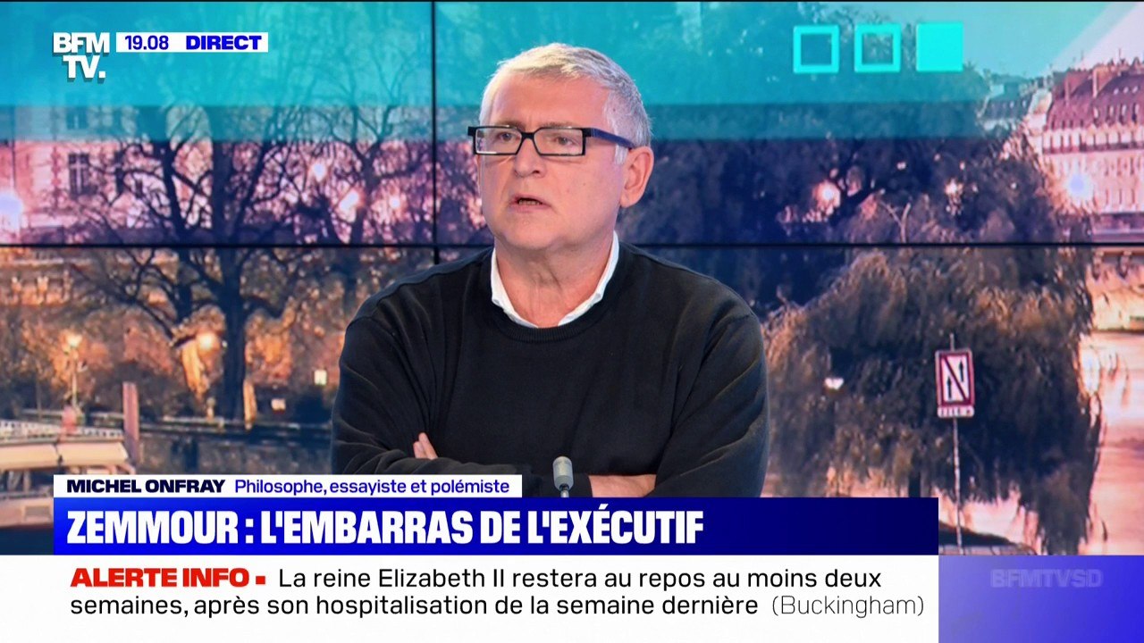 Michel Onfray sur la présidentielle 2022: "Je n'ai jamais dit que je n'excluais pas de voter pour Éric Zemmour"