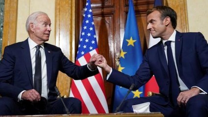 Biden "denizaltı" krizinden sonra Macron'la ilk kez bir araya geldi: Beceriksizce davrandık