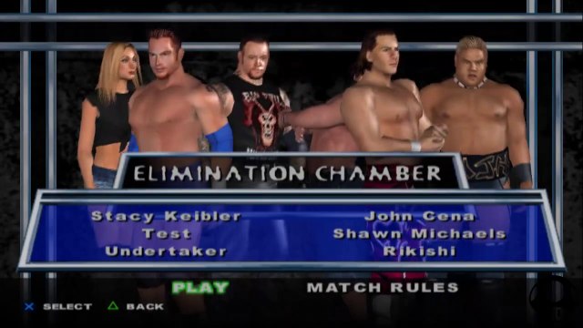 HCTP Stacy Keibler(ovr 100) vs Test vs Undertaker vs John Cena vs Shawn Michaels vs Rikishi