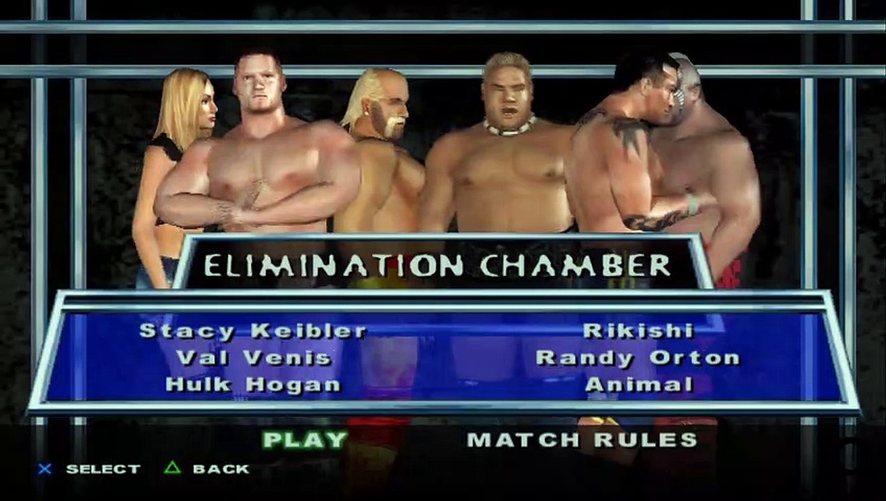 HCTP Stacy Keibler(ovr 100) vs Val Venis vs Hulk Hogan vs Rikishi vs Randy Orton vs Animal