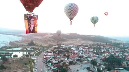Beyaz cennetin semalarında cumhuriyet coşkusu yaşandı