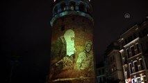 Galata Kulesi'nde Cumhuriyet Bayramı'na özel görsel şölen