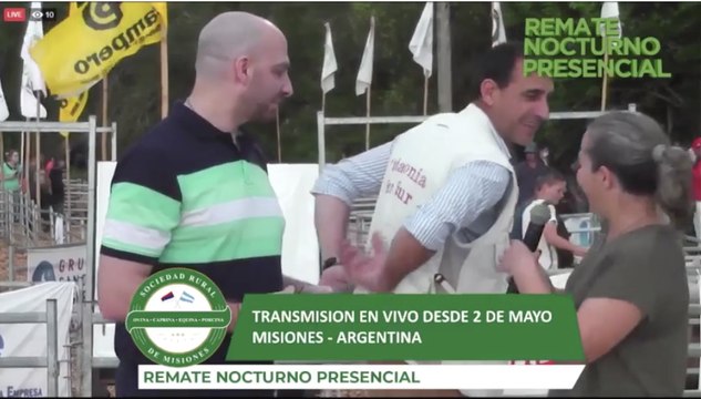 Remate ganadero nocturno de ovinos, caprinos y porcinos