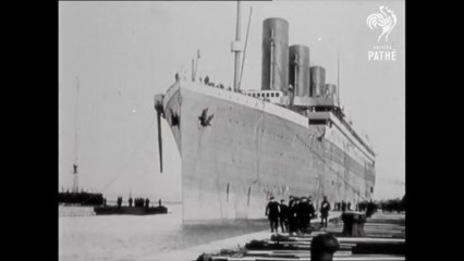 Original Titanic Filming with the song Nearer my God to Thee