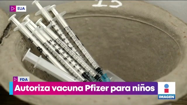 FDA autoriza la vacuna Pfizer para niños de 5 a 11 años