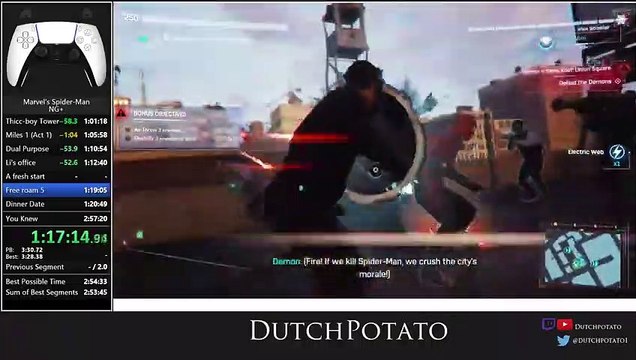 Spider-Man Remastered (WR) - PS5 Any% NG+ Speedrun in 2-54-57 PART2