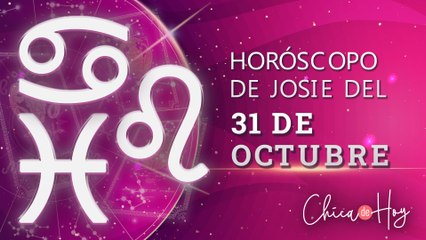 Horóscopo de hoy de Josie Diez Canseco para el domingo 31 de octubre