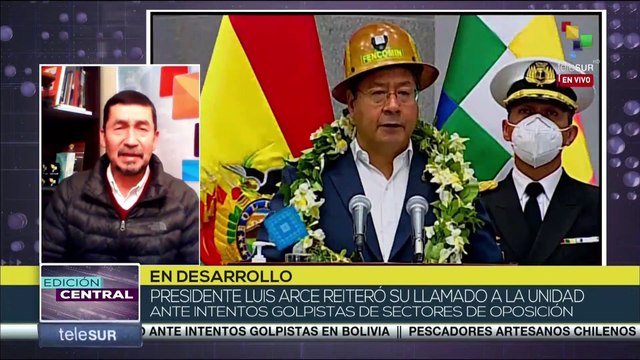 Luis Arce reiteró su llamado a la unidad ante intentos golpistas de la oposición