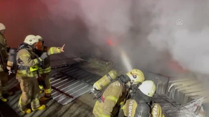 Son dakika haberi | Kağıthane'de işçilerin kaldığı konteynerde çıkan yangın söndürüldü