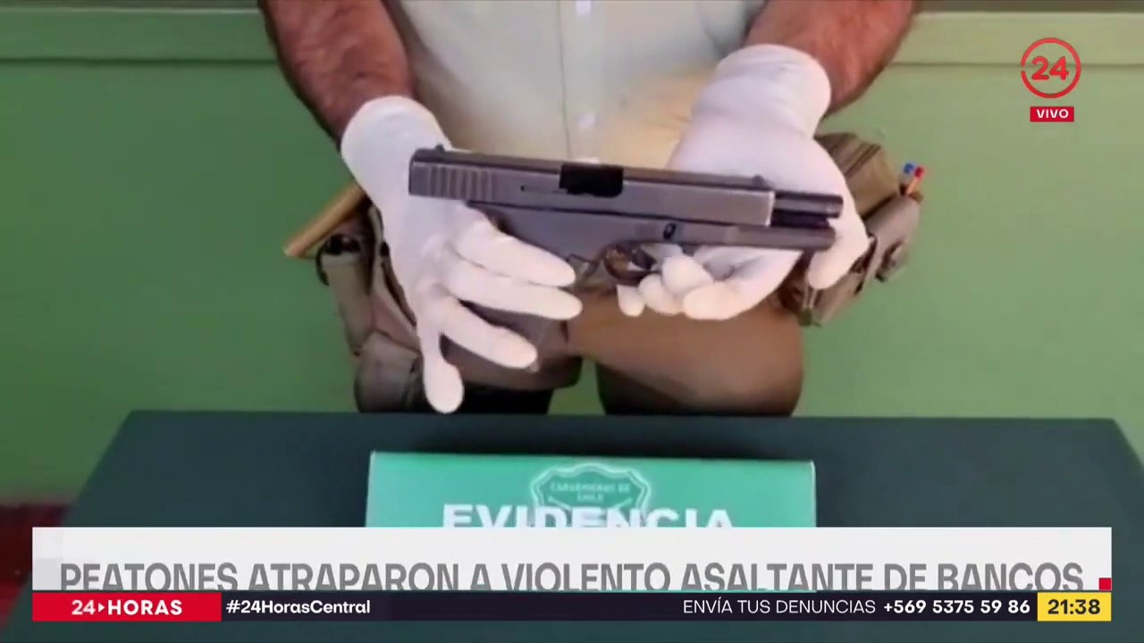 "Extranjero" ilegal es detenido tras robo con violencia a la salida de un banco en Maipú - TVN