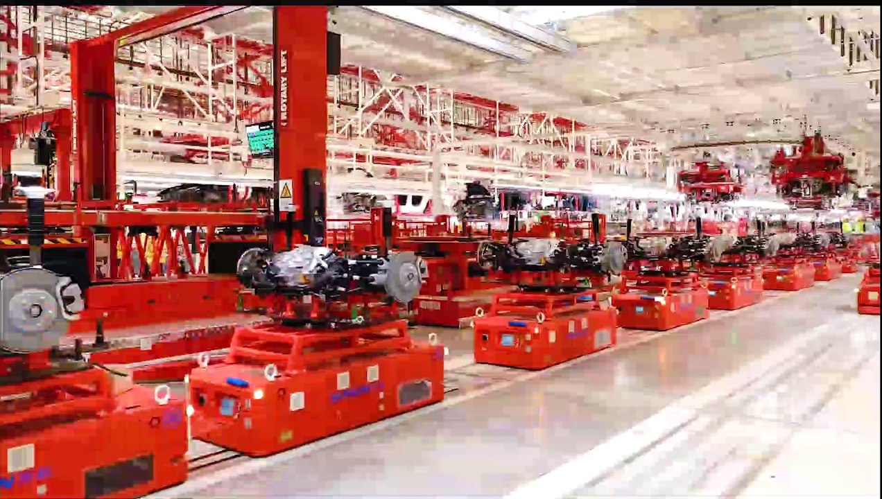 Tesla gigafactory video about the Model Y quality control process Tesla in shanghai_4K_1080pFHR