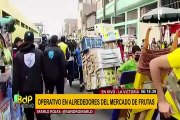 Mercado de Frutas: liberan calles y grifo de ambulantes informales