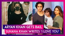 Aryan Khan Gets Bail: Karan Johar Shares Picture With SRK, Malaika Arora Visits Mannat, Suhana Khan Writes ‘I Love You’