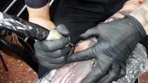 CÓMO tatuar PELO REALISTA para ANIMALES OSCUROS.