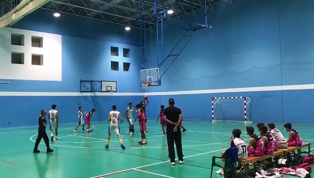 MOMENTOS PARTIDO EQUIPO CB CHIPIONA CADETE, CANASTA DE ADRIAN CERVILLA