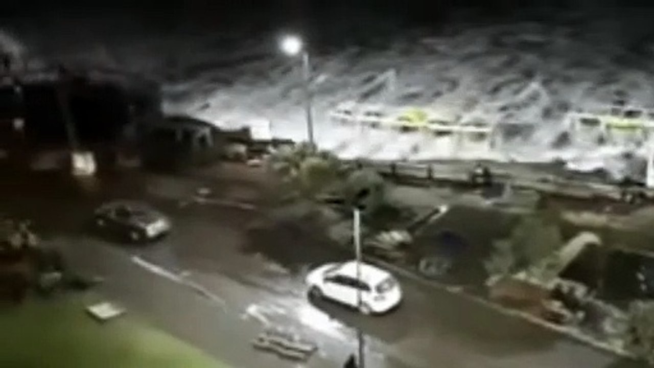 Detik Detik Tsunami Menerjang Kota Monte Hermoso