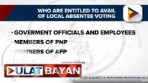Local absentee voting, itinakda ng COMELEC sa April 27 hanggang 28