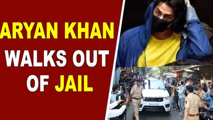 Aryan Khan walks out of jail