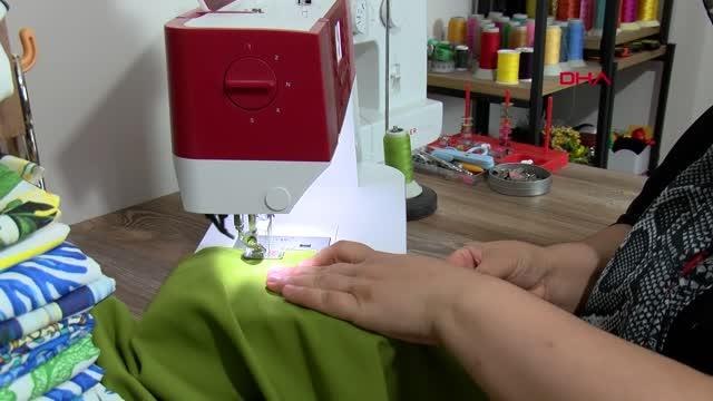 EVDE DİKİŞ DİKEREK BAŞLADI KENDİ İŞİNİN PATRONU OLDU