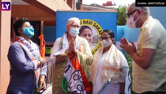 Nafisa Ali Joins TMC In Goa In Presence Of Mamata Banerjee: नफिसा अली यांचा ममता बॅनर्जी यांच्या उपस्थितीत तृणमूल काँग्रेस पक्षात प्रवेश