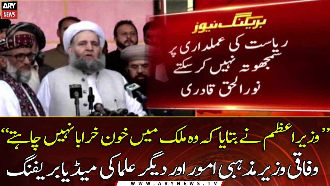 The Prime Minister said that he did not want bloodshed in the country: Noor-ul-Haq Qadri