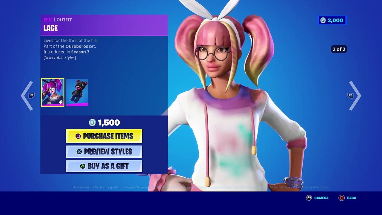 LACE “OUTFIT” (EPIC) 1200 V BUCKS - FORTNITE SEASON 7