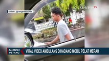Tak Mau Mengalah, Mobil Pelat Merah Halangi Ambulans Viral di Media Sosial