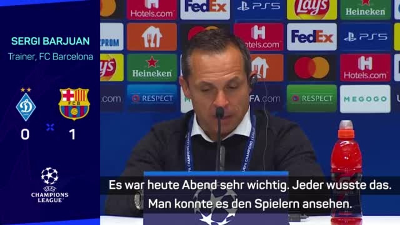 Barjuan: 'Harte Arbeit' führte zu Barca-Sieg