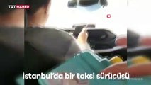 Seyir halindeyken at yarışı izledi, maskeyi dikiz aynasına taktı