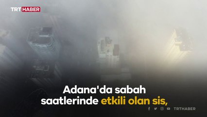 Adana'da sis etkili oldu, görüş mesafesi 5 metreye düştü