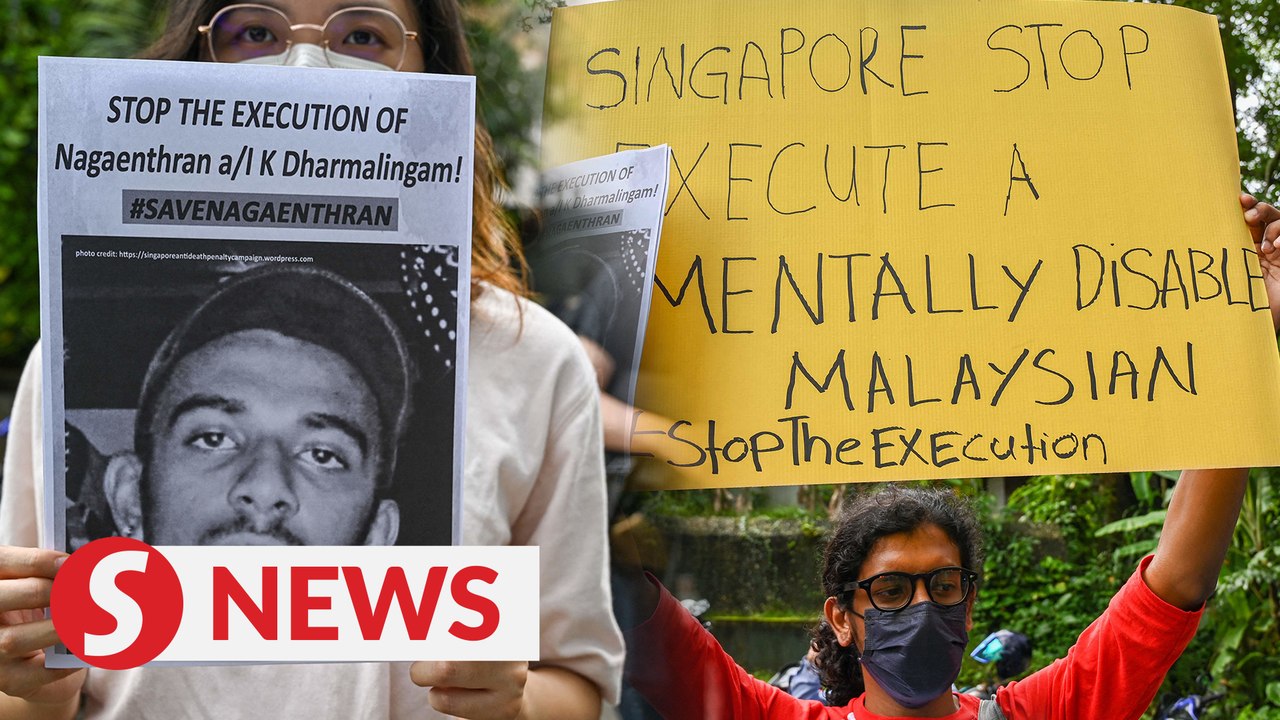 Activists demonstrate against execution of intellectually disabled M’sian in Singapore