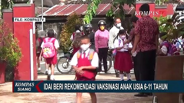 IDAI Beri Rekomendasi Vaksin untuk Anak Usia 6-11 Tahun