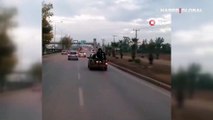 Antalya'da kazalı arabanın açık bagajında akıl almaz yolculuk kamerada